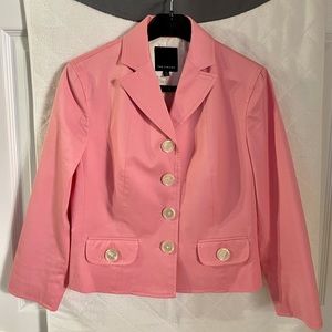 Pink crop jacket with 3/4 sleeves